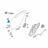 OEM Mercury Upper Hinge Diagram - 6E5Z-5426801-AA