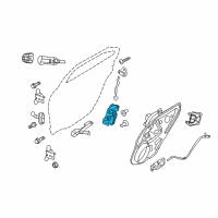 OEM Mercury Latch Assembly Diagram - 6E5Z-5426412-AA