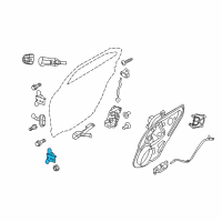 OEM 2006 Lincoln Zephyr Lower Hinge Diagram - 6E5Z-5426802-AA