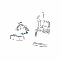 OEM 2005 GMC Sierra 1500 Adjuster Diagram - 16533095