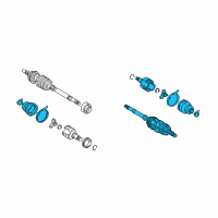 OEM Scion Axle Assembly Diagram - 43420-52071