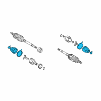 OEM 2002 Toyota Echo Boot Kit Diagram - 04438-52042