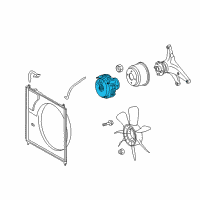 OEM 2021 Toyota Tundra Fan Clutch Diagram - 16210-38071