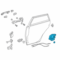 OEM 2020 Toyota Corolla Lock Assembly Diagram - 69050-02590