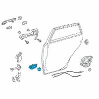 OEM 2022 Toyota Corolla Cross Handle, Inside Diagram - 69205-02380-A0