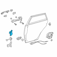 OEM 2016 Toyota Corolla Upper Hinge Diagram - 68760-06010