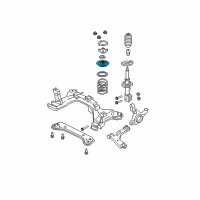 OEM 2002 Ford Escape Spring Retainer Retainer Plate Diagram - YL8Z-5A306-AA