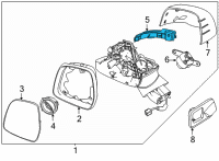 OEM Kia Carnival LAMP ASSY-OUTSIDE MI Diagram - 87614R0000