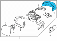 OEM 2022 Kia Carnival SCALP-O/S Rr View Mi Diagram - 87616R0010