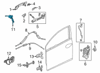 OEM Honda Civic LOCK SET Diagram - 35010-T20-A01