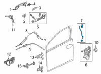 OEM 2022 Honda Civic ROD SET, R- FR Diagram - 72113-T20-305