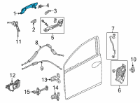 OEM 2022 Honda Civic HANDLE, R- *RP61P* Diagram - 72141-T20-A11YB