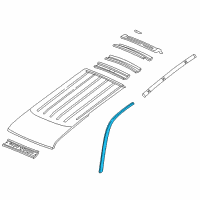 OEM 2003 Dodge Durango Molding-Windshield Diagram - 55256348AE