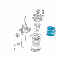 OEM BMW 330e FRONT COIL SPRING Diagram - 31-33-6-889-991