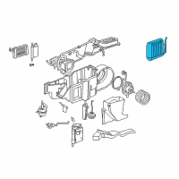 OEM 1999 Dodge Durango EVAPORATOR-Air Conditioning Diagram - 4885438AA