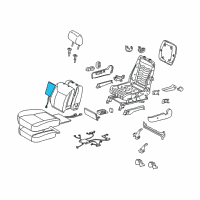 OEM 2005 Toyota Sienna Heater Assembly, Seat Diagram - 87510-AE030