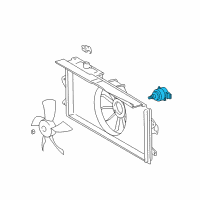 OEM Toyota Corolla Fan Motor Diagram - 16363-0D100