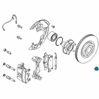 OEM 2017 Ford C-Max Axle Nut Diagram - CCPZ-3B477-G