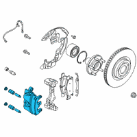 OEM 2022 Ford Bronco Sport Caliper Diagram - JX6Z-2B121-N