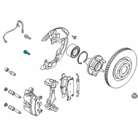 OEM Lincoln Continental Splash Shield Bolt Diagram - -W715624-S439