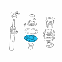 OEM 2020 BMW M235i xDrive Gran Coupe Support Bearing, Front Diagram - 31-30-6-892-618