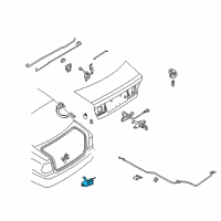 OEM 2004 Nissan Sentra Actuator-Trunk Opener Diagram - 84680-5M000