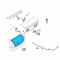OEM 2004 Nissan Sentra WEATHERSTRIP Trunk Lid Diagram - 84830-4Z010