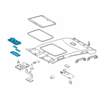 OEM 2012 Toyota Avalon Dome Lamp Assembly Diagram - 81250-AC030-A0