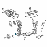 OEM 2022 Toyota Avalon Front Cover Seal Diagram - 90311-A0033