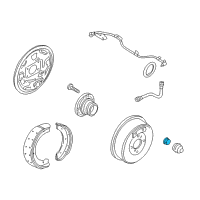 OEM Infiniti G20 Nut-Lock, Rear Wheel Bearing Diagram - 43262-2J000