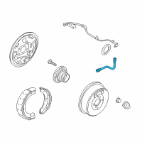 OEM 2001 Nissan Altima Hose Assy-Brake, Rear Diagram - 46210-9E011