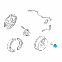 OEM 1999 Nissan Altima Cap-Hub, Rear Wheel Diagram - 43234-31U00