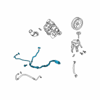 OEM 2009 Pontiac Torrent Hose & Tube Assembly Diagram - 25955022