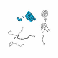 OEM 2008 Chevrolet Equinox Power Steering Pump Diagram - 20902363