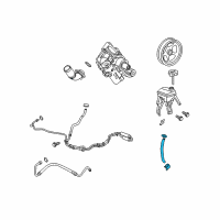 OEM 2010 Saturn Vue Hose, P/S Fluid Reservoir Outlet Diagram - 20779829