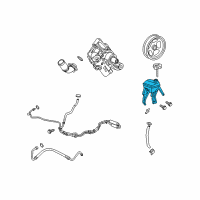 OEM 2008 Chevrolet Equinox Power Steering Pump Reservoir Diagram - 19149747