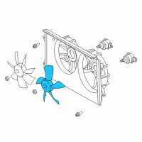 OEM 2006 Lexus ES330 Fan Diagram - 16361-28050