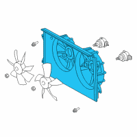 OEM 2005 Toyota Solara Fan Shroud Diagram - 16711-0A170