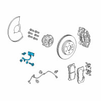 OEM 2015 Chevrolet Colorado Brake Hose Diagram - 84244993