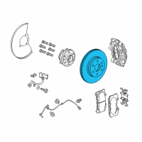 OEM 2021 Chevrolet Colorado Rotor Diagram - 84703914