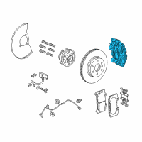 OEM GMC Canyon Caliper Diagram - 23341892