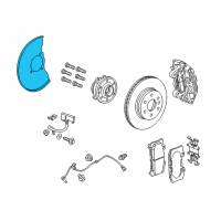 OEM GMC Canyon Dust Shield Diagram - 94775729