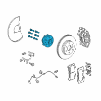 OEM GMC Canyon Hub & Bearing Diagram - 23251497