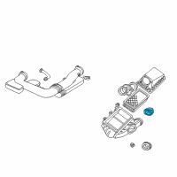 OEM Ford Thunderbird Air Hose Diagram - 2W4Z9A624AA