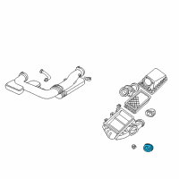 OEM Ford Thunderbird Inlet Duct Diagram - XW4Z-9A624-AA