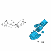 OEM 2002 Ford Thunderbird Air Cleaner Assembly Diagram - 2W4Z-9600-AA