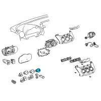 OEM 2007 Toyota RAV4 Hazard Switch Diagram - 84332-0R010