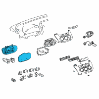 OEM 2006 Toyota RAV4 Cluster Assembly Diagram - 83800-42C30