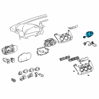 OEM 2009 Toyota RAV4 Dash Control Unit Diagram - 55903-0R010