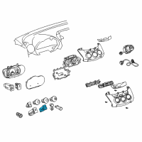 OEM 2012 Toyota Corolla Seat Heat Switch Diagram - 84751-02040